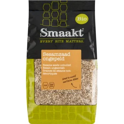 Smaakt Sesamzaad ongepeld