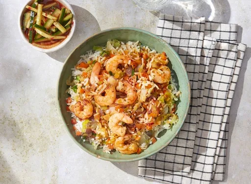 'Nasi' met garnalen