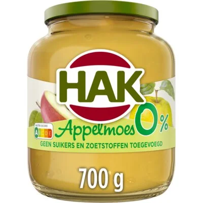 Hak Appelmoes 0% 700 g