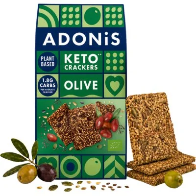 Adonis Keto crackers olive & chia seeds